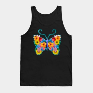 Floral butterfly Tank Top